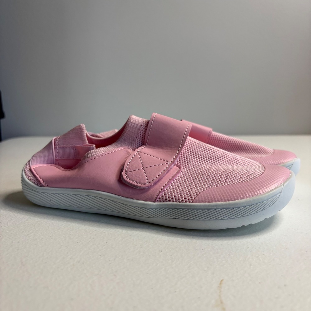 Kids Pink Slip On‎ Mesh Sneakers Hook and Loop Shoes Size 32